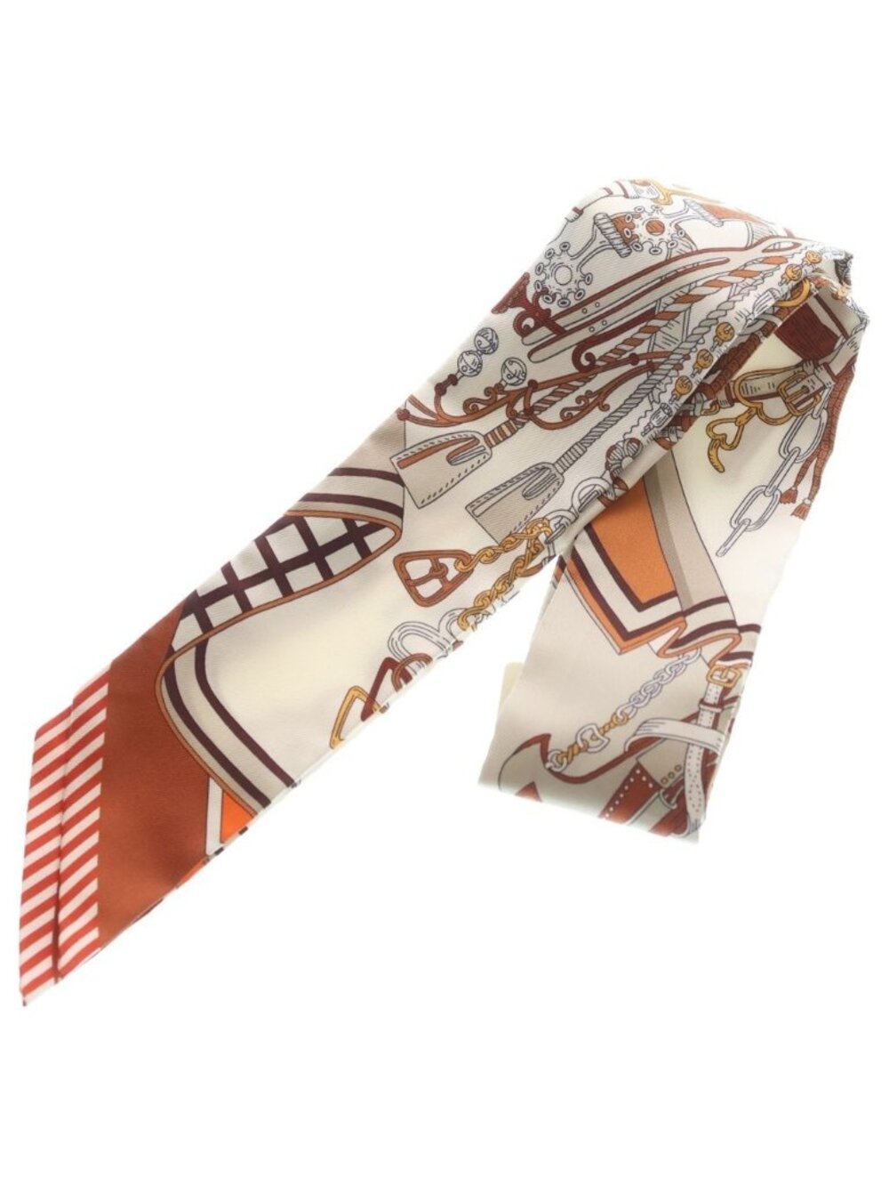 Hermes Twilly Bouquets Sellier Saddlemaker's Bouquet Halzan Silk Scarf